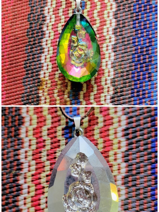 Other - Rainbow Crystal Suncatcher  Chandeliers Prism Green and Iridescent. Chakkra Deco